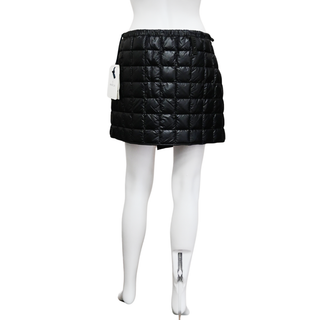 MONCLER | Black Asymmetrical Puffer Mini Skirt