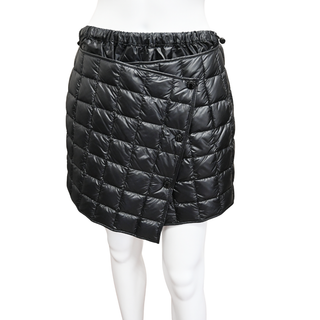 MONCLER | Black Asymmetrical Puffer Mini Skirt