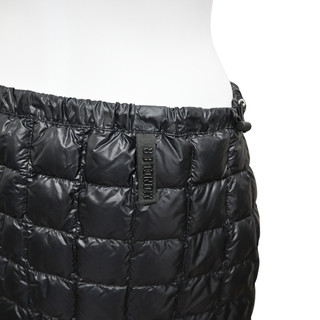 MONCLER | Black Asymmetrical Puffer Mini Skirt