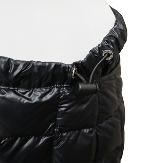 MONCLER | Black Asymmetrical Puffer Mini Skirt