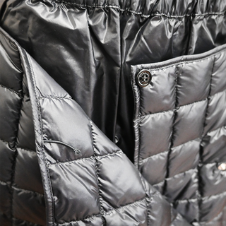 MONCLER | Black Asymmetrical Puffer Mini Skirt