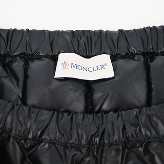 MONCLER | Black Asymmetrical Puffer Mini Skirt