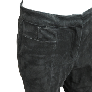 BALMAIN | Black Suede Skinny Pants