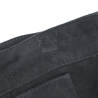 BALMAIN | Black Suede Skinny Pants