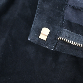 BALMAIN | Black Suede Skinny Pants