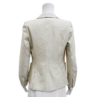 BALENCIAGA | Striped Seersucker Blazer