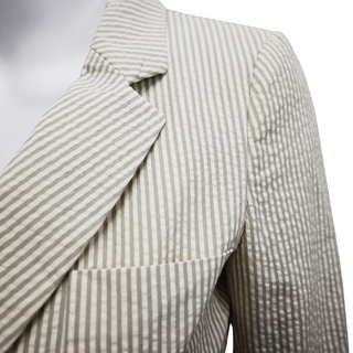 BALENCIAGA | Striped Seersucker Blazer