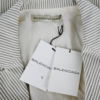 BALENCIAGA | Striped Seersucker Blazer