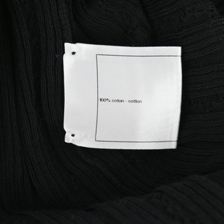 CHANEL | Black CC Knit Top