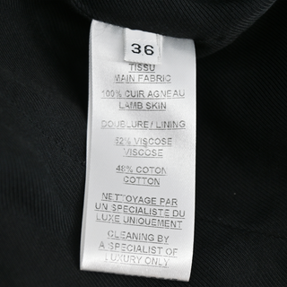 BALMAIN | Black Double-Breasted Leather Blazer