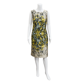 CAROLINA HERRERA | Multicolored Floral Sheath Dress