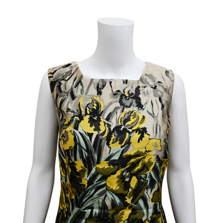 CAROLINA HERRERA | Multicolored Floral Sheath Dress