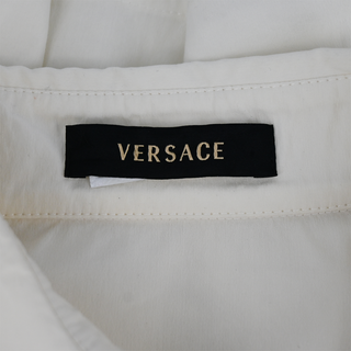 VERSACE | Embellished Ivory Button-Up Blouse