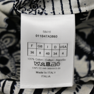 CHRISTIAN DIOR | Tropical Print Button-Down Blouse