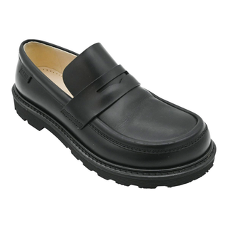 LOEWE | Campo Black Leather Loafers