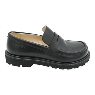LOEWE | Campo Black Leather Loafers