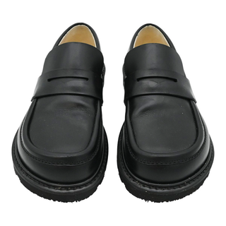 LOEWE | Campo Black Leather Loafers