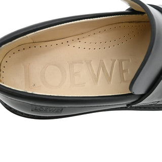 LOEWE | Campo Black Leather Loafers