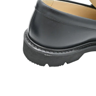 LOEWE | Campo Black Leather Loafers
