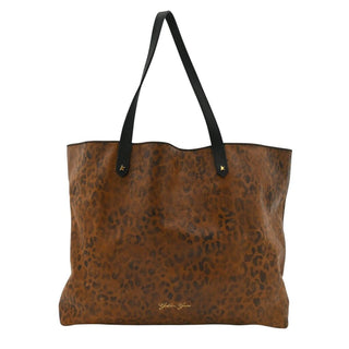 GOLDEN GOOSE | Pasadena Leopard-Print Leather Tote Bag
