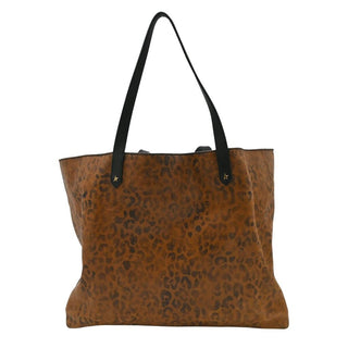 GOLDEN GOOSE | Pasadena Leopard-Print Leather Tote Bag