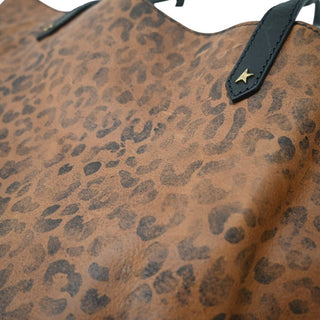 GOLDEN GOOSE | Pasadena Leopard-Print Leather Tote Bag
