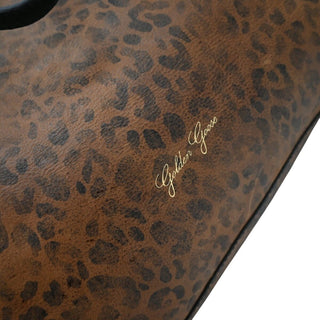 GOLDEN GOOSE | Pasadena Leopard-Print Leather Tote Bag