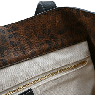 GOLDEN GOOSE | Pasadena Leopard-Print Leather Tote Bag