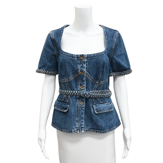 SELF PORTRAIT | Denim Convertible Midi Dress