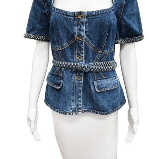 SELF PORTRAIT | Denim Convertible Midi Dress