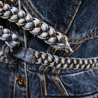 SELF PORTRAIT | Denim Convertible Midi Dress