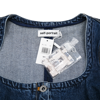 SELF PORTRAIT | Denim Convertible Midi Dress