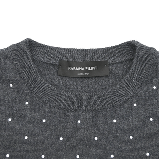 FABIANA FILIPPI | Crystal Embellished Wool Knit Top