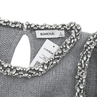 SIMKHAI | Monroe Crystal Embellished Sweater