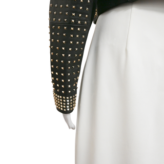 ALICE + OLIVIA | Harvey Studded Black Leather Jacket