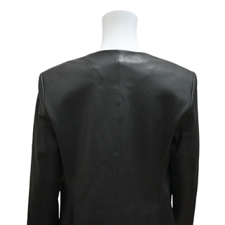 THEORY | Lindrayia Bristol Black Leather Blazer