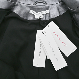 VERONICA BEARD | Gunmetal Leather Miller Dickey Jacket