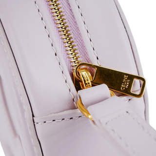 CELINE | Pale Lilac Smooth Leather Triomphe Oval Mini Bag