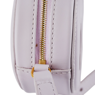CELINE | Pale Lilac Smooth Leather Triomphe Oval Mini Bag