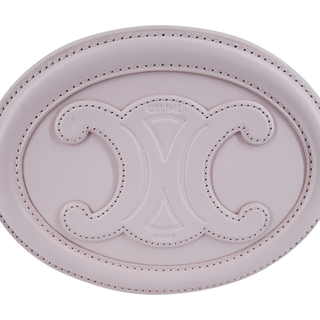 CELINE | Pale Lilac Smooth Leather Triomphe Oval Mini Bag