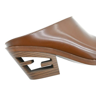 FENDI | Vitello Abrasivato FF Cut Mules
