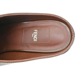 FENDI | Vitello Abrasivato FF Cut Mules