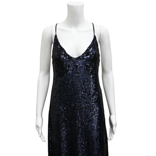 TWP | Navy Blue Sequin Midi Dress