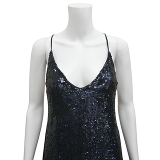 TWP | Navy Blue Sequin Midi Dress