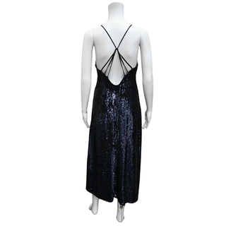 TWP | Navy Blue Sequin Midi Dress