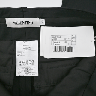 VALENTINO | Black Wool-Blend Trousers