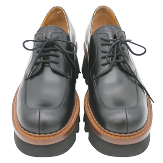 CHLOE | Owena Black Leather Lace-Up Loafers