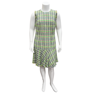 AKRIS PUNTO | Multicolor Fringed Tweed Dress