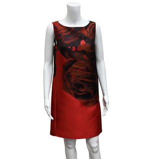 GIAMBATTISTA VALLI | Rose Jacquard Shift Dress