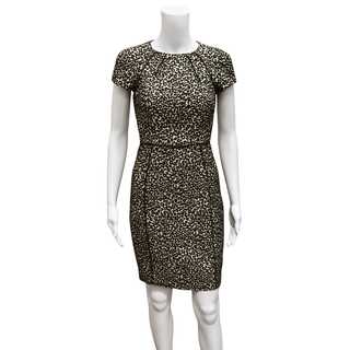CH CAROLINA HERRERA | Leopard Jacquard Sheath Dress